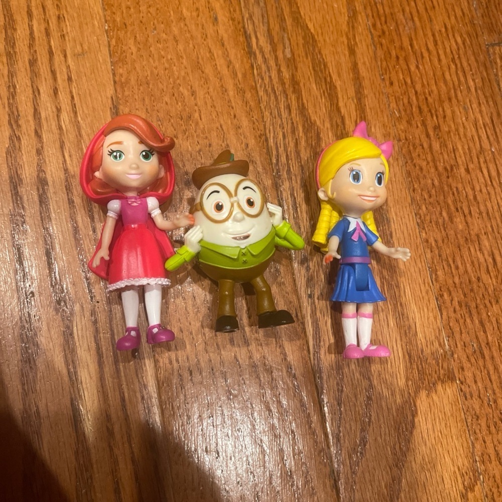 Disney Junior Goldie & Bear Fairy Tale Forest Friends Figures lot of 3